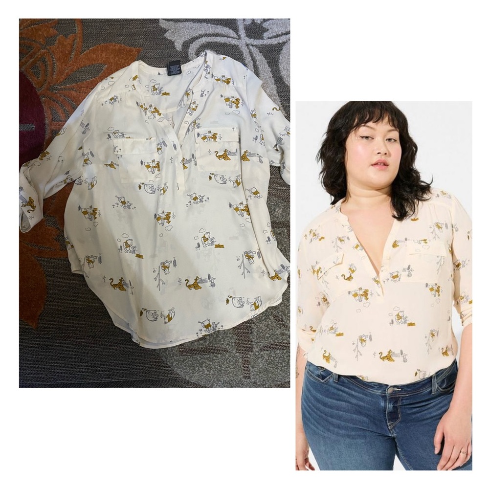 Torrid Winnie the Pooh Harper shirt size 1